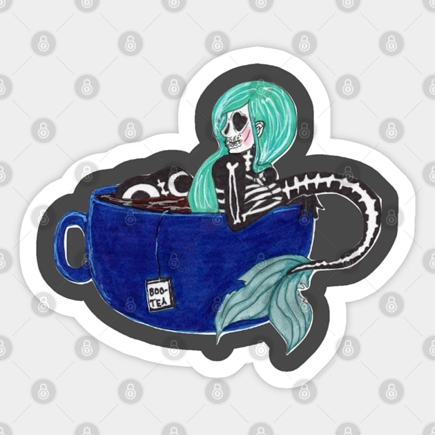 Boo-tea Sticker by nannonthehermit